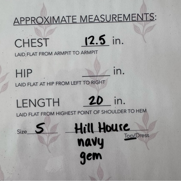 Tuckernuck Hill House Jeweled Smocked Top Navy S - Picture 15 of 16